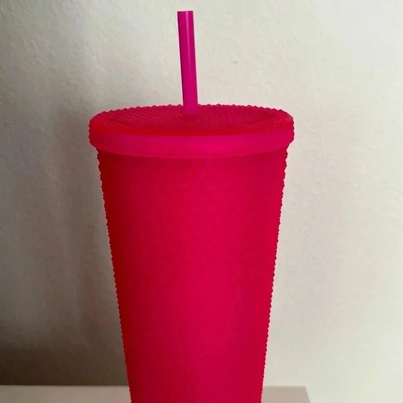 NEW Starbucks Matte Pink Studded Tumber Fall 2021 - 24 fluid Oz SKU #0111255840 - Picture 3 of 7